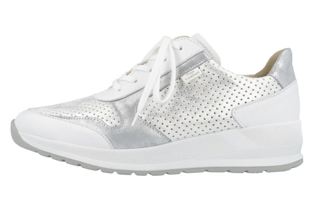 Mori weiss/bianco/silber, Nappa/StretchPaloma/Simo