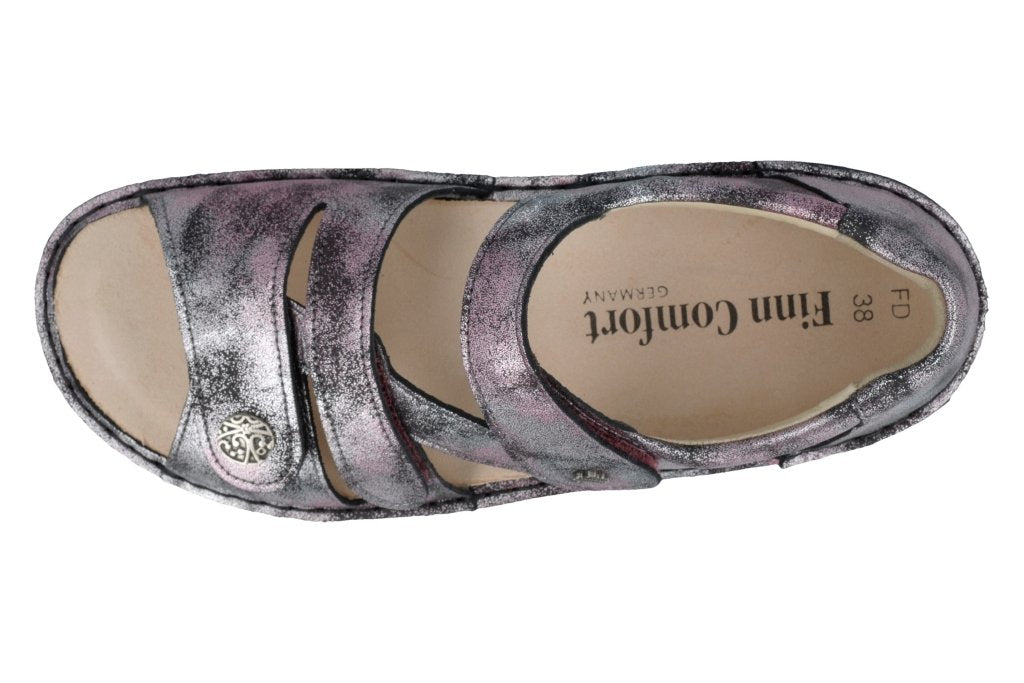 FFMA Sandali da Passeggio in Pelle con Fiori Ricamati Vintage Casual con Plantare Morbido Sandali ortopedici con Supporto ad Arco per Sandali Estivi da Donna,d'oro,38 EU