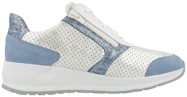 Mori blue/bianco/jeans, Nubuk/StretchPaloma/Strada