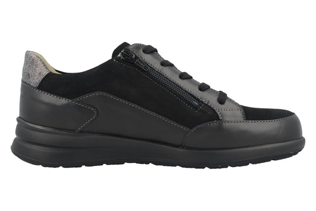 Prato schwarz/platin, NappaSeda/Nubuk/Maglia