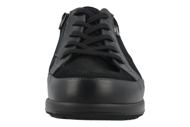 Prato schwarz/platin, NappaSeda/Nubuk/Maglia