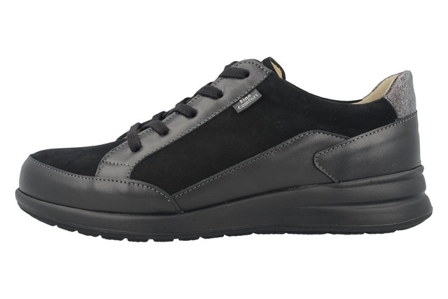 Prato schwarz/platin, NappaSeda/Nubuk/Maglia