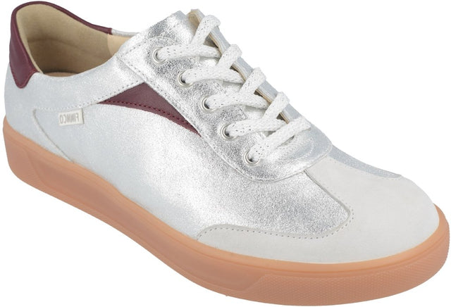 Interlagos bianco/silber/bordo, Nubuk/Brina/Nube