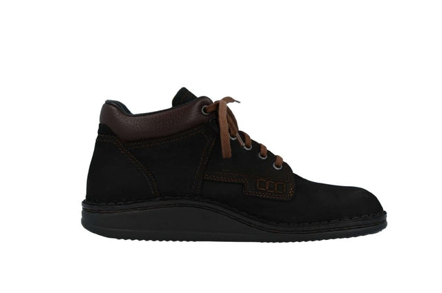 Linz schwarz/braun, Nubuk/Leder