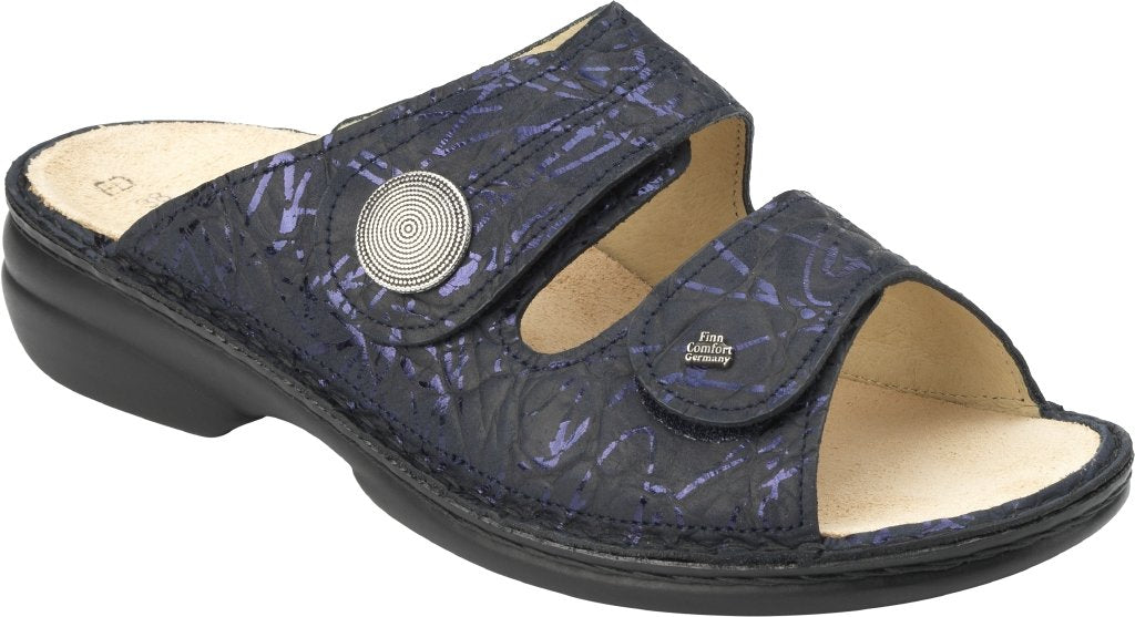 Finn Comfort Zanzibar – Ciabatte Donna In Pelle Con Doppio Velcro E Suola Removibile - 3