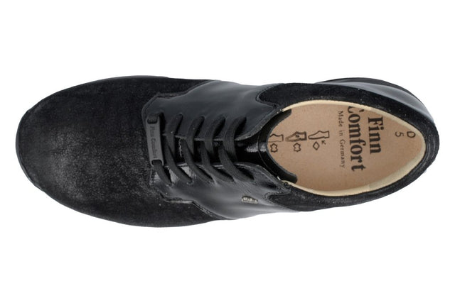 Caino schwarz, BalenaStretch/Knautschlack