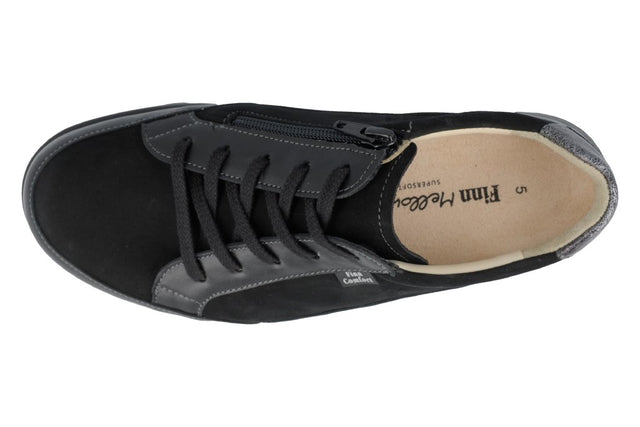 Prato schwarz/platin, NappaSeda/Nubuk/Maglia